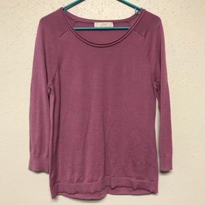 Lilac 3/4 sleeve sweater